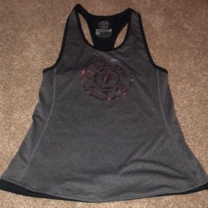 Black/Gray workout tank top.
